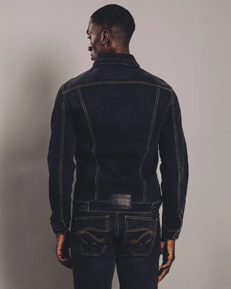 DENIM JACKET STONE BLACK